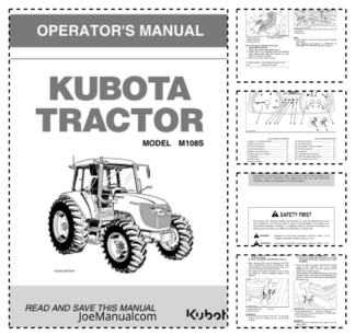 Kubota M108S Tractor Operators Manual