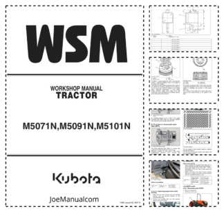Kubota M5071N M5091N M5101N Tractor Workshop Manual