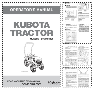 Kubota M8540 M9540 Tractor Operators Manual