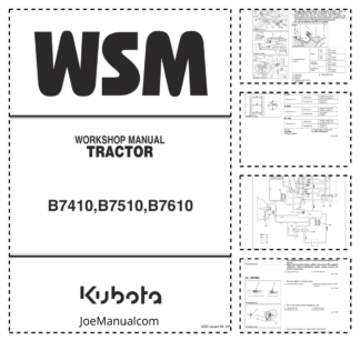 Kubota MB7410 B7510 B7610 Tractor Workshop Manual