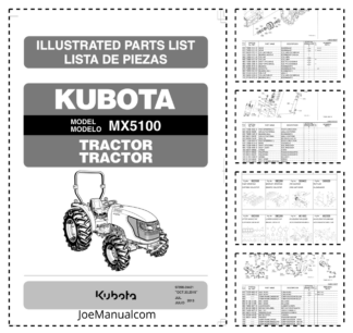 Kubota MX5100 Tractor Parts Catalog