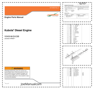 Kubota V2403-M-DI-E3B Engine Parts Catalog