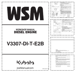 Kubota V3305-DI-T-E2B Diesel Engine Workshop Manual
