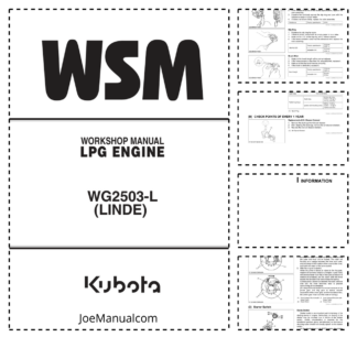 Kubota WG2503-L Linde LPG Engine Workshop Manual