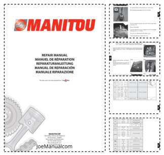 Manitou MT1335 H HA ST3B Privilege Telehandler Repair Manual
