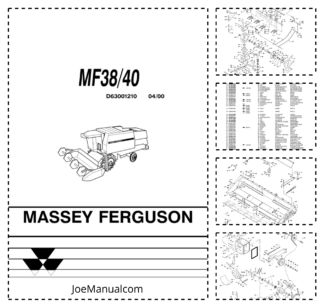 Massey Ferguson MF38 MF40 Combine Harvester Parts Catalog  v04.00