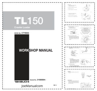 Takeuchi TL150 Crawler Loader Workshop Manual SN 21500004 and UP v2