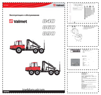 Valmet 840 860 890 Forwarder Operation and Maintenance Manual RU