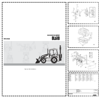 Volvo BL61B Backhoe Loader Parts Catalog