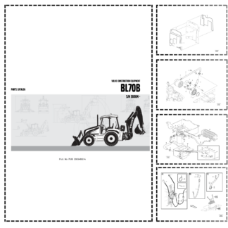 Volvo BL70B Backhoe Loader Parts Catalog SN 33014 and UP