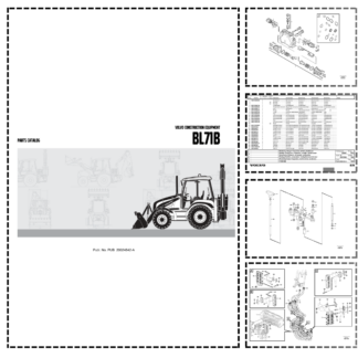 Volvo BL71B Backhoe Loader Parts Catalog