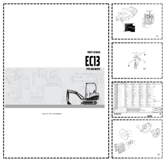 Volvo EC13 Type 600 XR XTV Excavator Parts Catalog