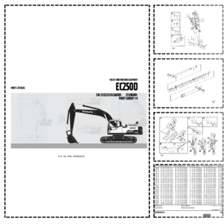 Volvo EC250D Excavator Parts Catalog