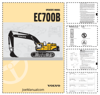 Volvo EC700B Excavator Operators Manual