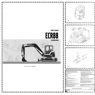 Volvo ECR88 Excavator Parts Catalog SN 14011 and UP