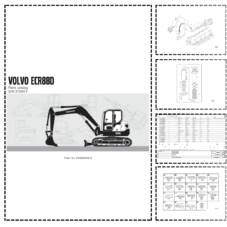 Volvo ECR88D Excavator Parts Catalog SN 215001 and UP