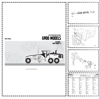 Volvo G900 Grader Parts Catalog SN 39300 and UP 20021504-A