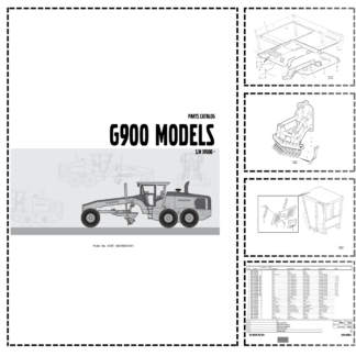 Volvo G900 Grader Parts Catalog SN 39300 and UP 64E9920061