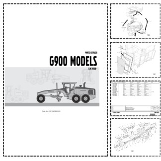 Volvo G900 Models Grader Parts Catalog SN 39300 and UP