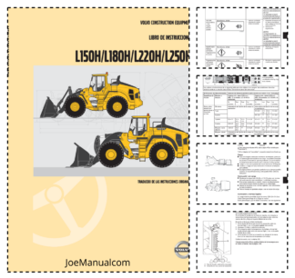 Volvo L150H L180H L220H L250H Wheel Loader Operators Manual ES