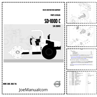 Volvo SD-100D C Roller Parts Catalog SN 200451 and UP