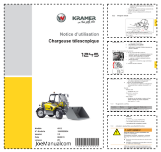 Wacker Neuson 1245 Telehandler Operators Manual v2.0 FR