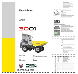 Wacker Neuson 3001 Dumper Operators Manual v5.1 ES