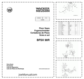 Wacker Neuson BFSX 90R Floor Saws Parts Catalog v102