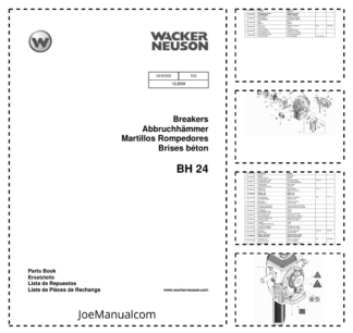 Wacker Neuson BH 24 Breakers Parts Catalog v102