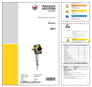 Wacker Neuson BH Breaker Operators Manual v4