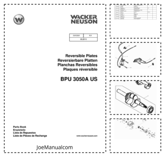 Wacker Neuson BPU 3050A US Reversible Plates Parts Catalog v101