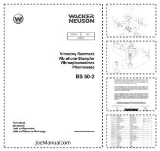 Wacker Neuson BS 50-2 Vibratory Rammers Parts Catalog v263