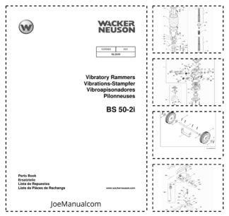 Wacker Neuson BS 50-2i Vibratory Rammers Parts Catalog v203
