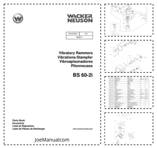 Wacker Neuson BS 60-2i Vibratory Rammers Parts Catalog v102