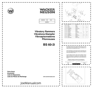 Wacker Neuson BS 60-2i Vibratory Rammers Parts Catalog v202