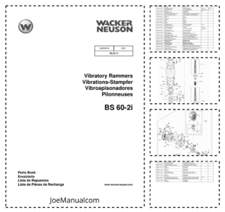 Wacker Neuson BS 60-2i Vibratory Rammers Parts Catalog v253