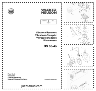 Wacker Neuson BS 60-4s Vibratory Rammers Parts Catalog v200