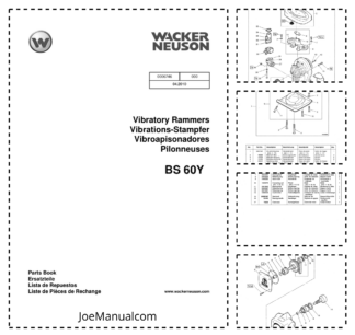 Wacker Neuson BS 60Y Vibratory Rammers Parts Catalog v000