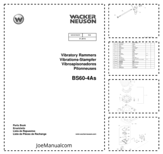 Wacker Neuson BS60-4As Vibratory Rammers Parts Catalog v108
