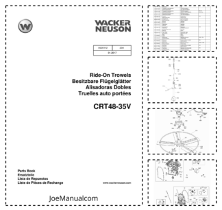 Wacker Neuson CRT 48-35 Ride-On Trowels Parts Catalog v234