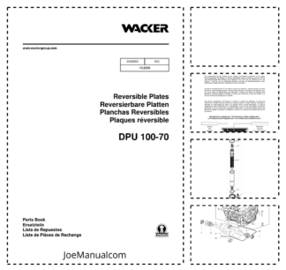 Wacker Neuson DPU 100-70 Reversible Plates Parts Catalog v100