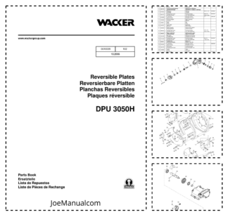 Wacker Neuson DPU 3050H Reversible Plates Parts Catalog v102