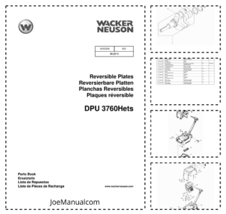Wacker Neuson DPU 3760Hets Reversible Plates Parts Catalog v100