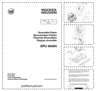 Wacker Neuson DPU 4045H Reversible Plates Parts Catalog v106