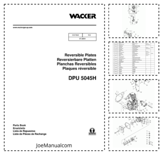 Wacker Neuson DPU 5045H Reversible Plates Parts Catalog v102
