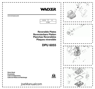 Wacker Neuson DPU 6055 Reversible Plates Parts Catalog v101