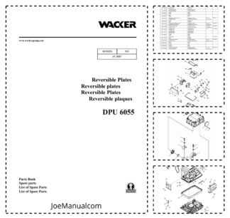 Wacker Neuson DPU 6055 Reversible Plates Parts Catalog v103