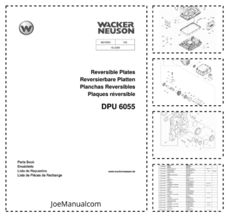 Wacker Neuson DPU 6055 Reversible Plates Parts Catalog v106