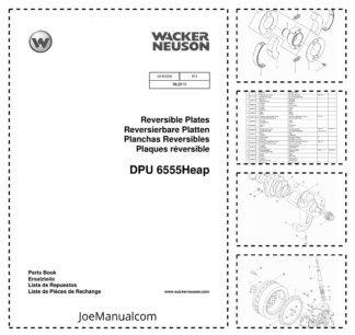 Wacker Neuson DPU 6555Heap Reversible Plates Parts Catalog v101