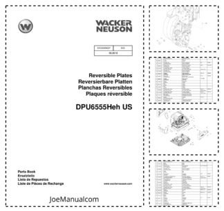 Wacker Neuson DPU6555Heh US Reversible Plates Parts Catalog v105